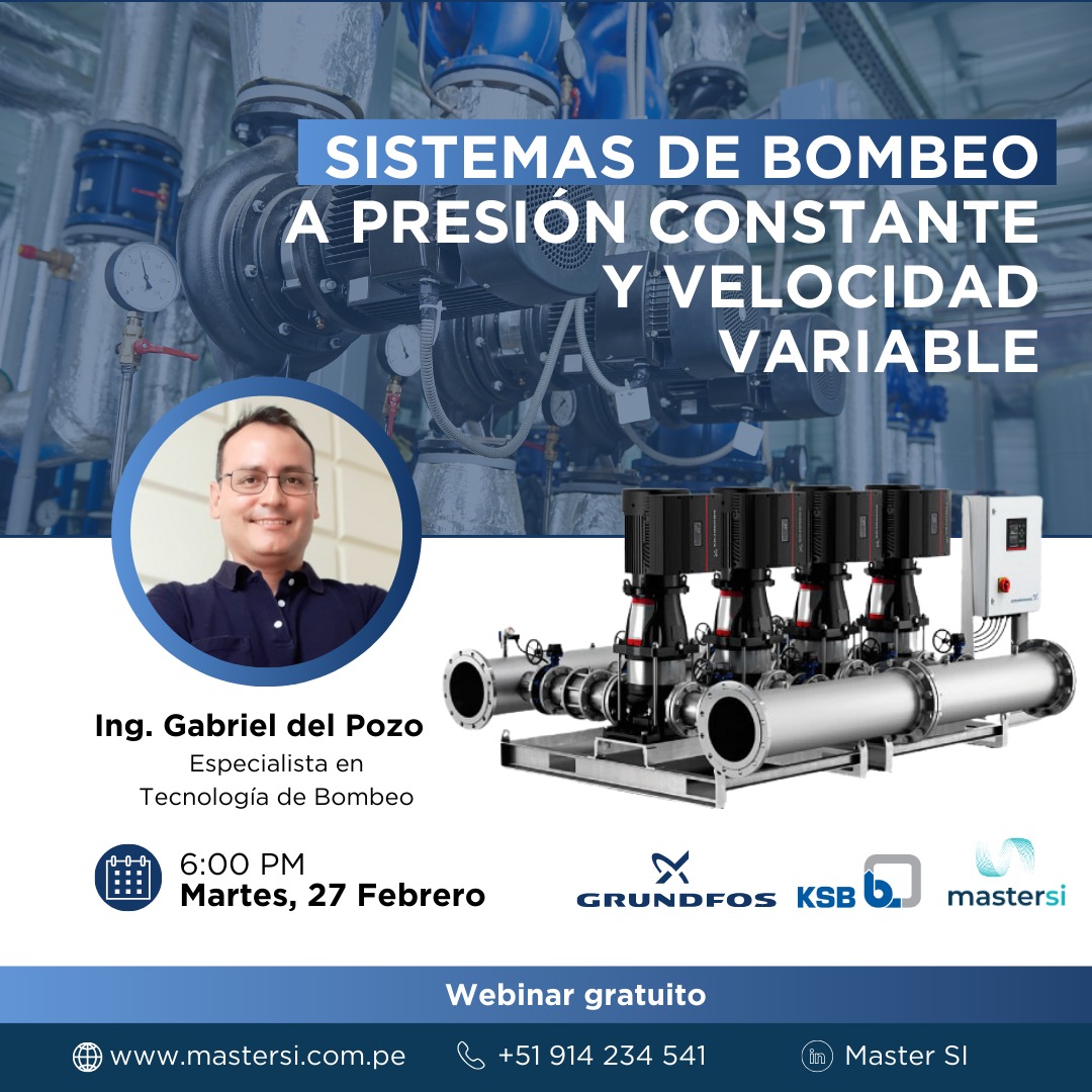 SISTEMAS DE BOMBEO A PRESIÓN CONSTANTE Y VELOCIDAD VARIABLE