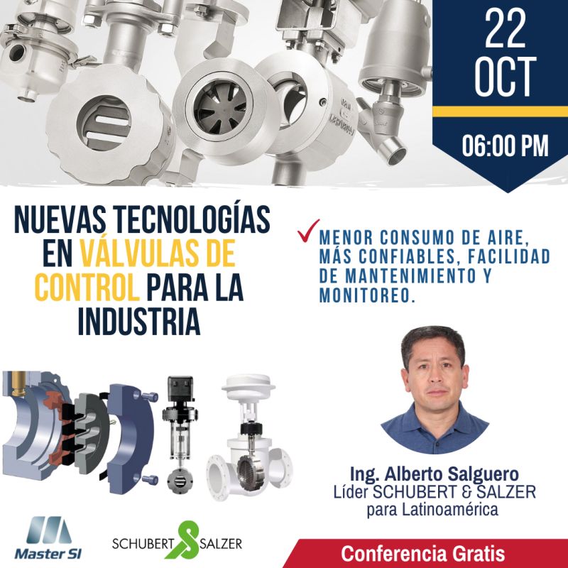 Webinar: ¿Nuevas Tecnologías en Válvulas de Control para la Industria?